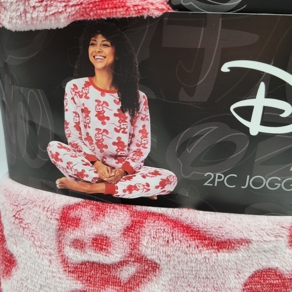 Disney Mickey Mouse Cozy Fleece 2 Piece Pajama Set XL - Picture 6 of 11